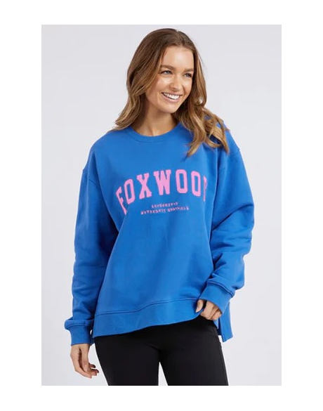 Interval Crew (Cobalt Blue w Neon Pink)