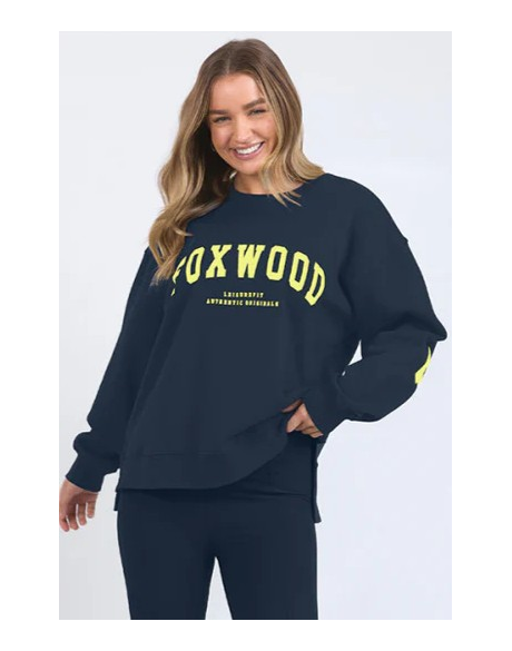 Interval Crew (Navy w Neon Yellow)