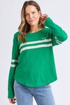 Adora Long Sleeve Tee (Pine Green)
