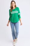 Adora Long Sleeve Tee (Pine Green)