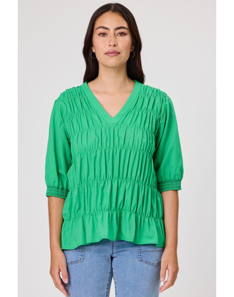 Maeve Shirred Top