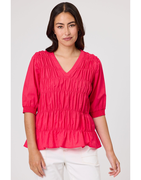 Maeve Shirred Top