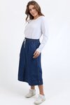 Greta Skirt (Dark Blue Wash)