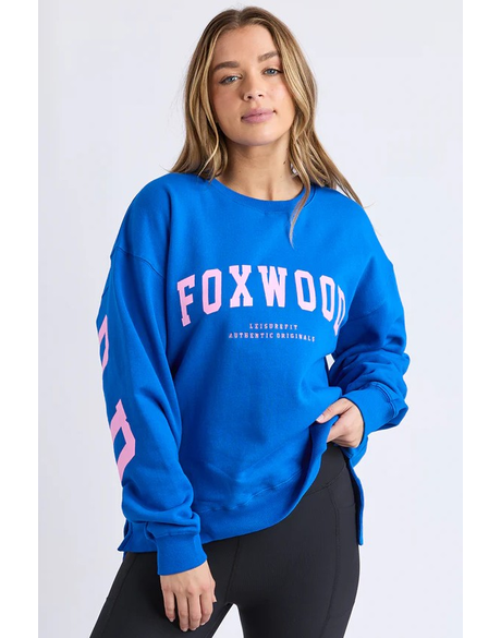 Interval Crew (Cobalt Blue w Neon Pink)