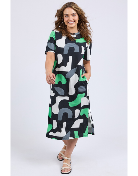 Stijl Dress (Abstract Yardage Print)