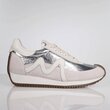 Marvel Sneaker (Ivory Suede Silver Scrunch)