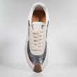Marvel Sneaker (Ivory Suede Silver Scrunch)