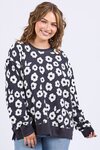 Azalea Crew (Navy Print)