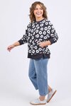 Azalea Crew (Navy Print)