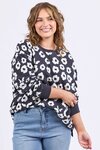 Azalea Crew (Navy Print)