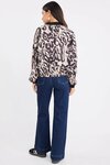 Activation Animal Print Satin Bomber Jacket