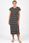 Parker Dress (Black and White Stripe)