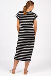 Parker Dress (Black and White Stripe)