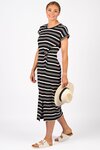 Parker Dress (Black and White Stripe)