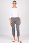 Printed Slim Leg 7 8 Length Lightweight Pull On