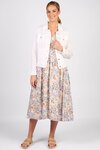Linen Jacket with Frayed Seams