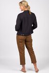 Linen Jacket with Frayed Seams