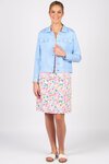 Linen Jacket with Frayed Seams