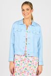 Linen Jacket with Frayed Seams