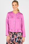 Jacket with Frill Hem