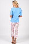 Boat Neck Top with Cuffed Sleeve