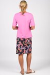 Boat Neck Top with Cuffed Sleeve