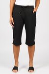 Below Knee Slim Leg Elastic Waist Pant