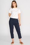 7 8 Length Slim Leg Elastic Waist Pant