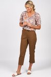 7 8 Length Slim Leg Elastic Waist Pant