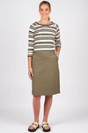 Flat Front Pull On Skirt