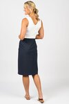 Flat Front Pull On Skirt