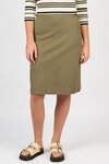Flat Front Pull On Skirt