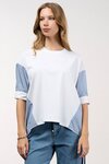 Mixed Media Stripe Top