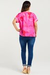 Olivia Top (Fuchsia Burst)
