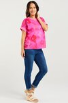 Olivia Top (Fuchsia Burst)