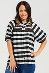 Penelope Blouse (Black Check)