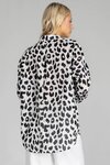 Defiant Shirt (Exclusive Ivory with Black Leopard Print)
