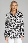 Defiant Shirt (Exclusive Ivory with Black Leopard Print)