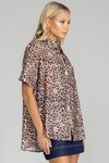 Felix Shirt (Grey and Brown Leopard)