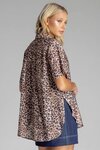Felix Shirt (Grey and Brown Leopard)
