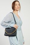 Matilda Crossbody Bag (Black+ Chunky Chain)