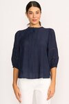 Blouse - Check and Lace