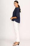 Blouse - Check and Lace