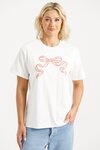 Chris Tee (White w Blossom Berry Bow)