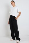 Collective Black Piped Trim Pants