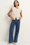 Trait Ivory Crewneck Knitted Vest Top