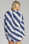 Defiant Shirt (Navy/White Diagonal Stripe)