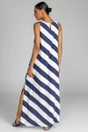 Finally Here Dress (Navy and White Diagonal Stripe)