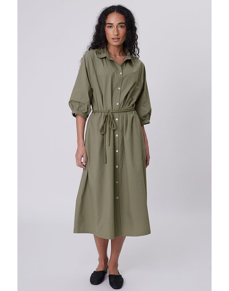Cascade Shirt Dress