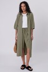 Cascade Shirt Dress